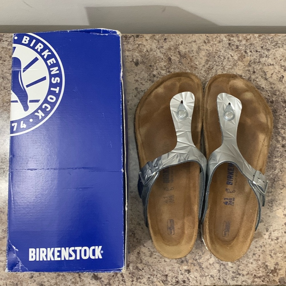LIMITED EDITION Silver Birkenstocks